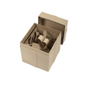 Set 2 vierkante dozen 26x26x32,5 cm-tes cadeaux carrées/ St.