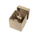 Set 2 vierkante dozen 26x26x32,5 cm-tes cadeaux carrées/ St.