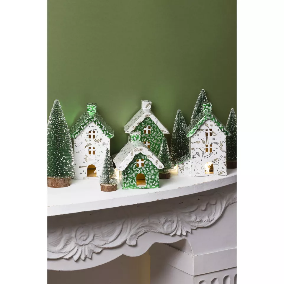 Tall Village House/ Pc.