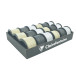 18 ribbons 10mx10mm-Glit. Gold/silver/B/ Pc.