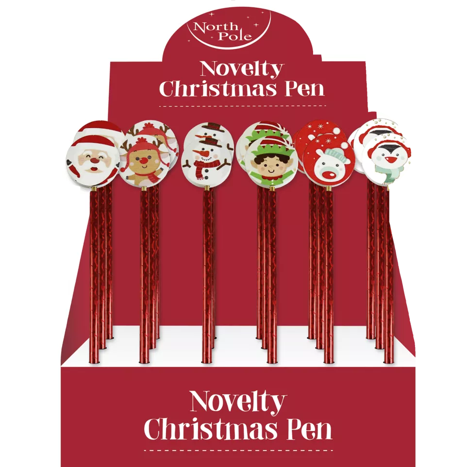 Stylo, assortiment Noël, bois-/ Pce