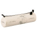 Ast4 Crayonnés sous la loupe Trousse en PU Ø6x21 cm, blanc/ Pce