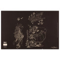 Ast4 Cray/Glass Blac-k desk mat 60x40 cm/ Pc.