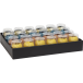 Plat.24 oeufs mat coque couleurs ass./ Pce