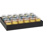 Plat.24 oeufs mat coque couleurs ass./ Pce