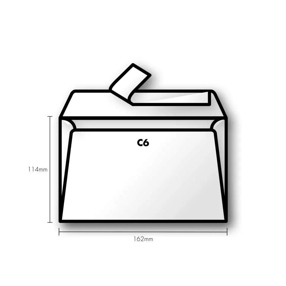 Pk 20 env. C6 wit naturel 120g-/ St.