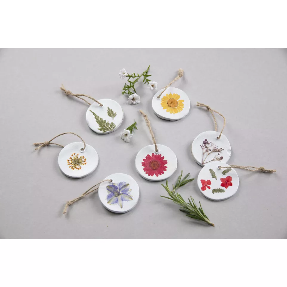 PRESSED DRIED FLOWERS, 12 pcs, Red-/ Pc.