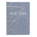 Jeans métro, Carnet piqué cousu fil A6 - 10,5 x 14,8 cm, 96 pages, ligné, ass./ Pce