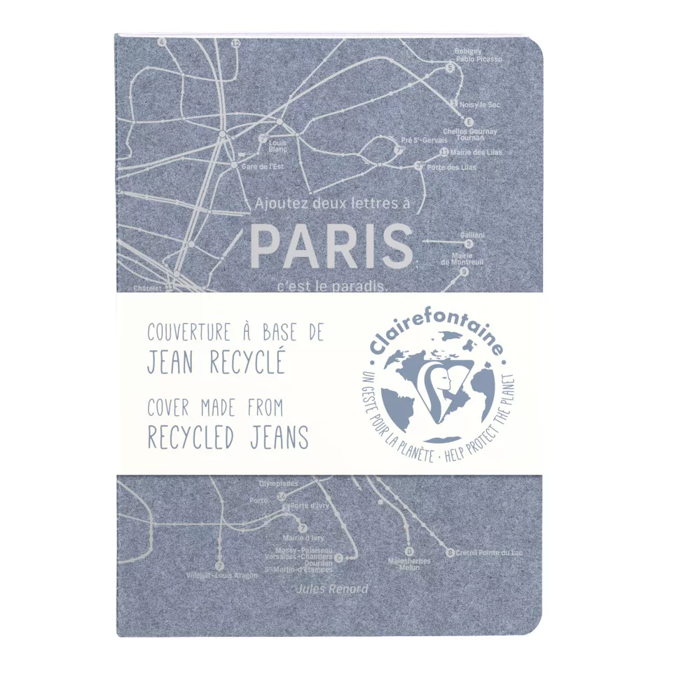 Jeans metro schrift A6 48bl L-/ St.