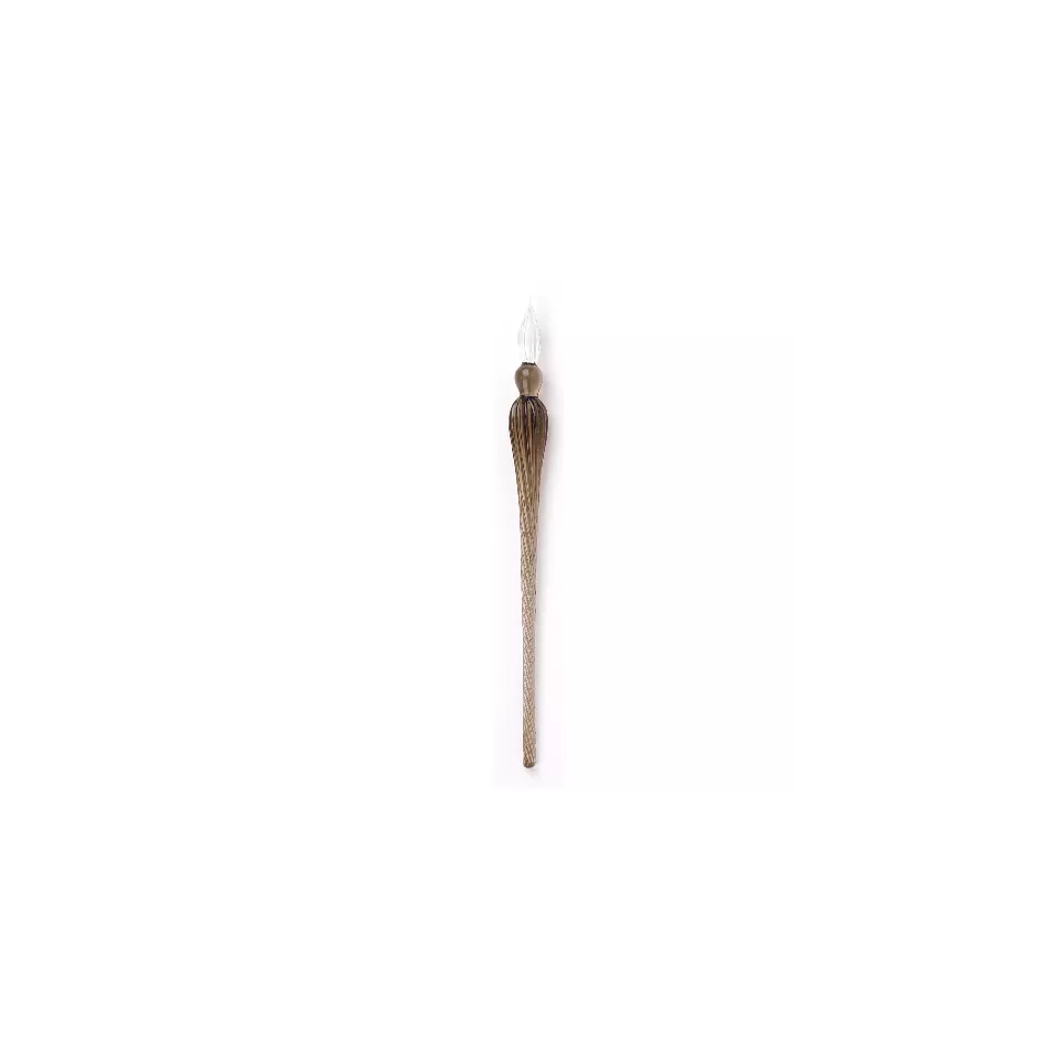 Glaspen rond 18,5cm zwart-/ St.