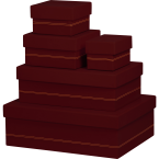 Rhodiarama set van 5 dozen...