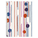 Punchy line, Cahier reliure intégrale, A4 - 21 x 29,7 cm, 100 pages, Q.5x5, ass./ Pce