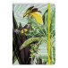Jungle harmony, Carnet rembordé rigide A5 - 14,8 x 21 cm, 96 pages, ligné, fermeture à élastique, ass./ Pce