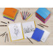 Carnet dessin/croquis Koverbook reliure intégrale enveloppante A5 100 pages papier blanc 125 g couverture polypropylène transpar