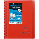 Carnet dessin/croquis Koverbook reliure intégrale enveloppante A5 100 pages papier blanc 125 g couverture polypropylène transpar