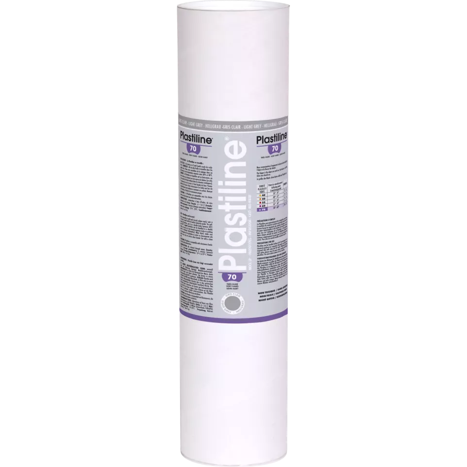 Plastiline 5kg hardh. 70 Lichtgrijs-/...