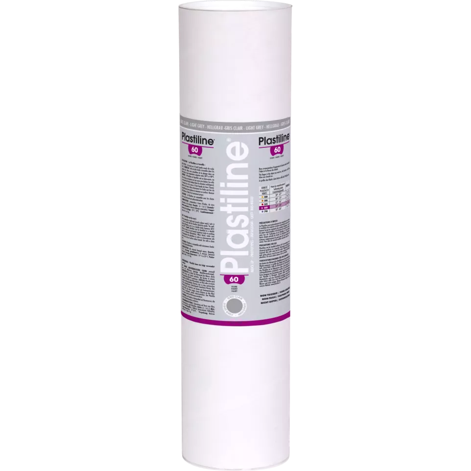 Plastiline 5kg hardh. 60 Lichtgrijs-/...