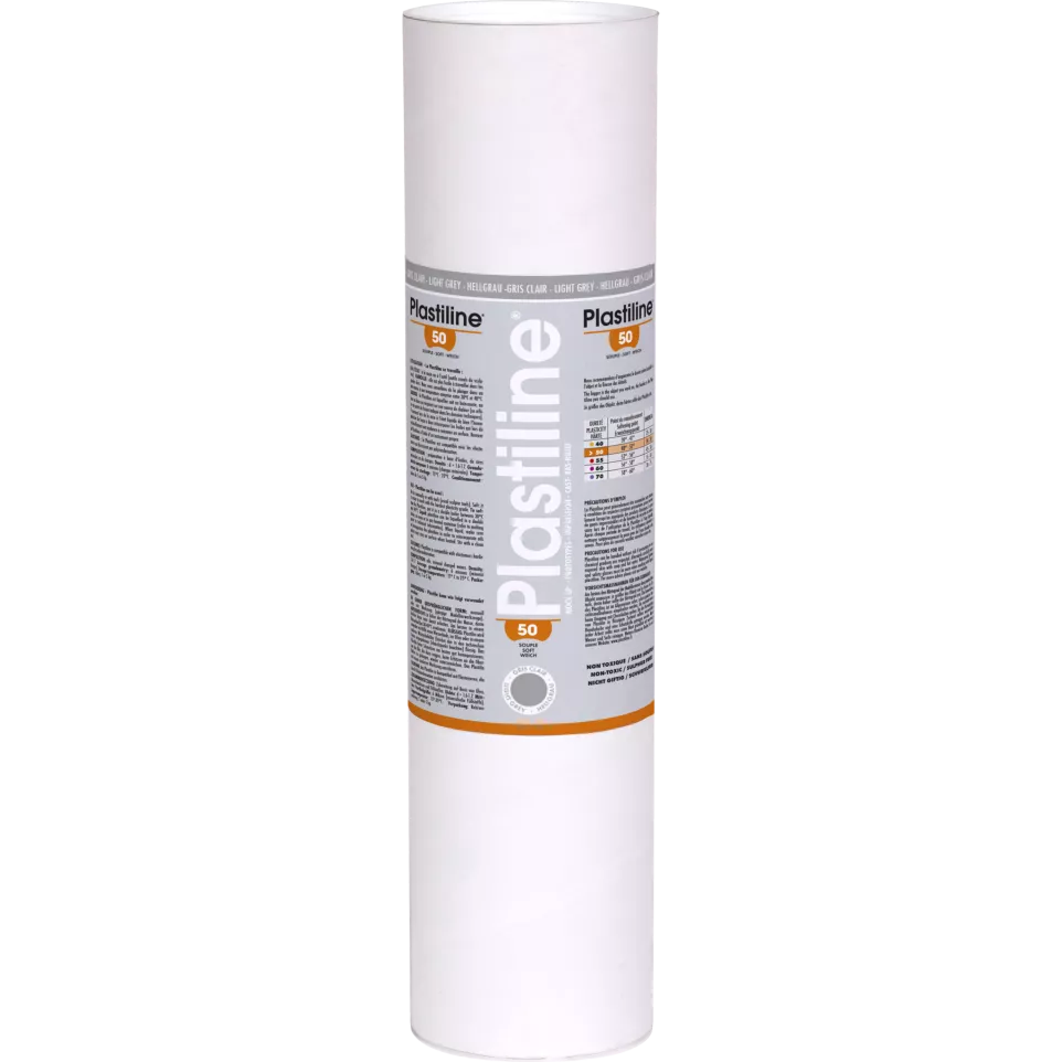 Plastiline 5kg hardh. 50 Lichtgrijs-/...