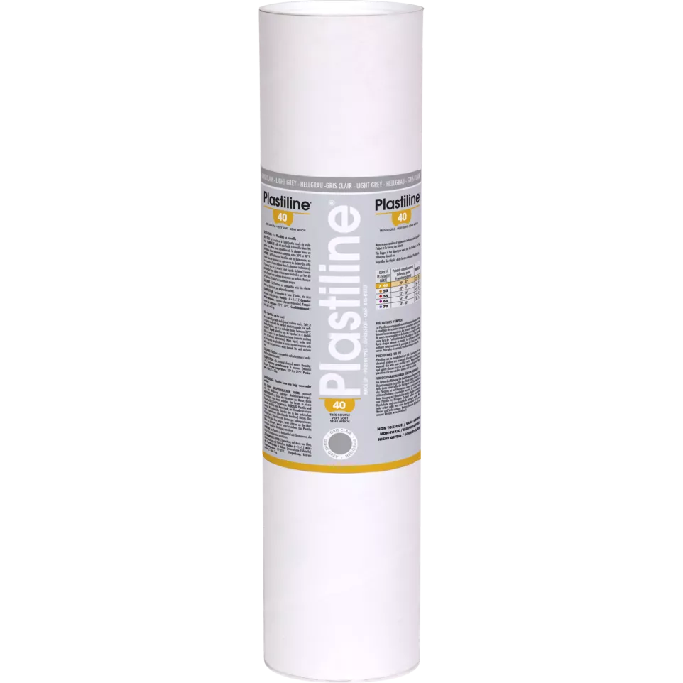 Plastiline 5kg hardh. 40 Lichtgrijs-/...