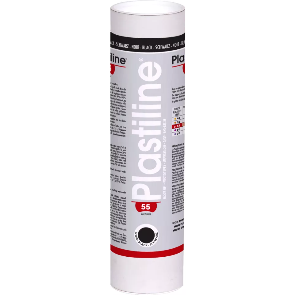 Plastiline 1kg hardh. 55 Zwart-/ St.