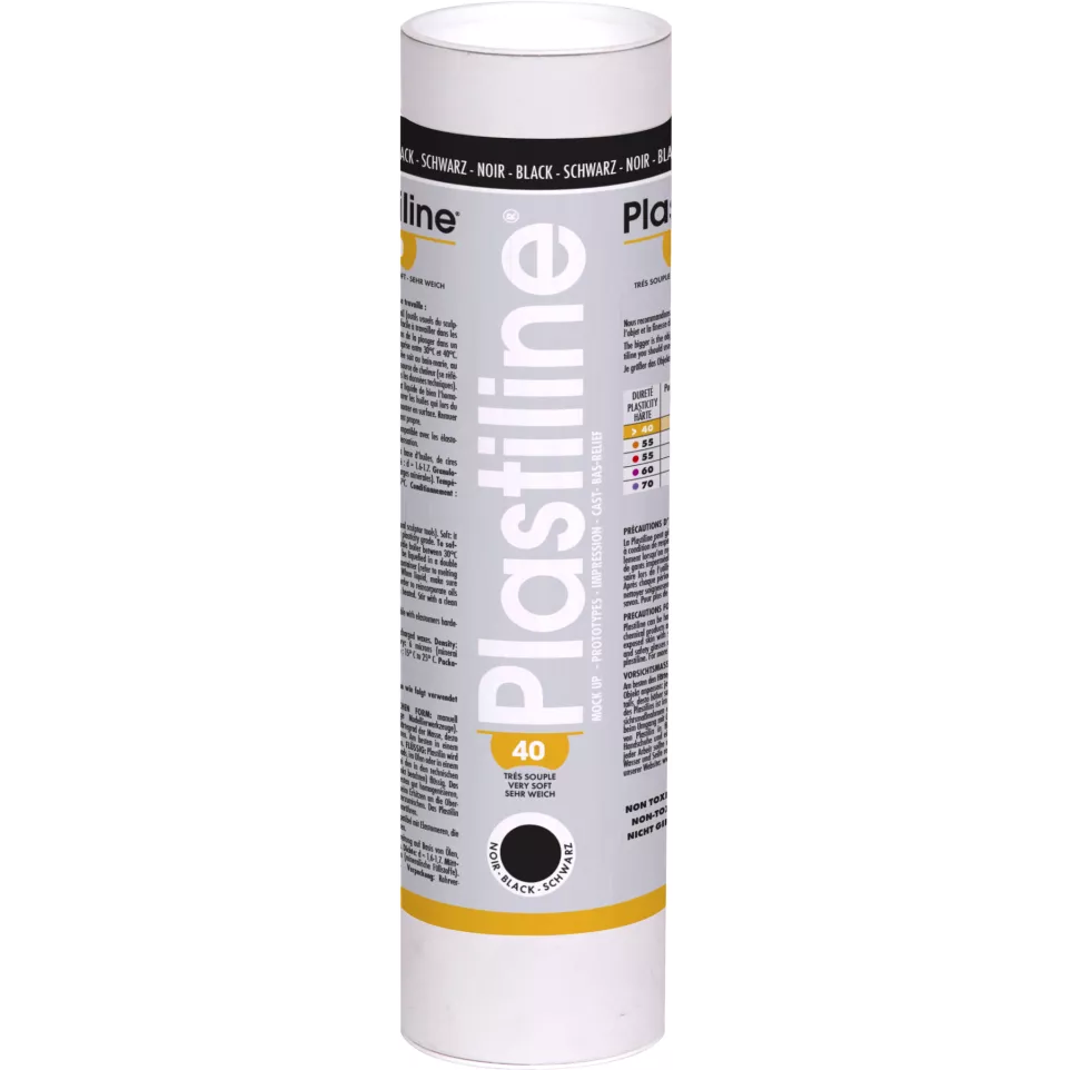 Plastiline 1kg hardh. 40 Zwart-/ St.