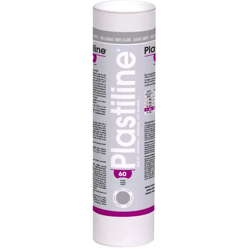 Plastiline 1kg hardh. 60 Lichtgrijs-/...