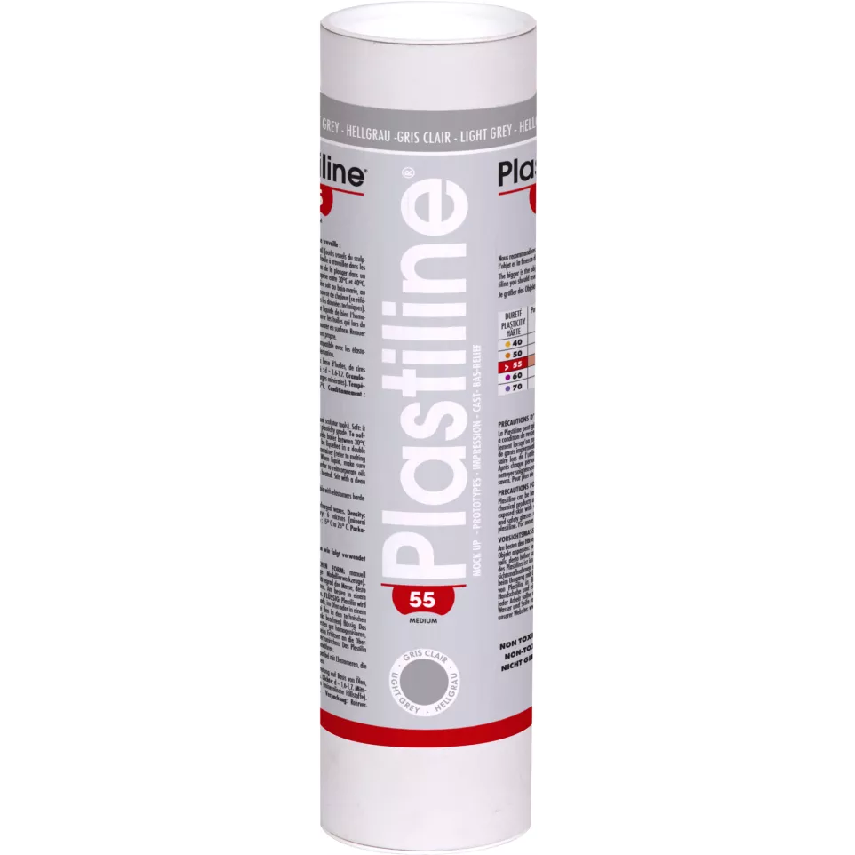Plastiline 1kg hardh. 55 Lichtgrijs-/...