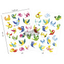 Baby, Vogels, Etui 6 vel 14,8x21cm-/ St.