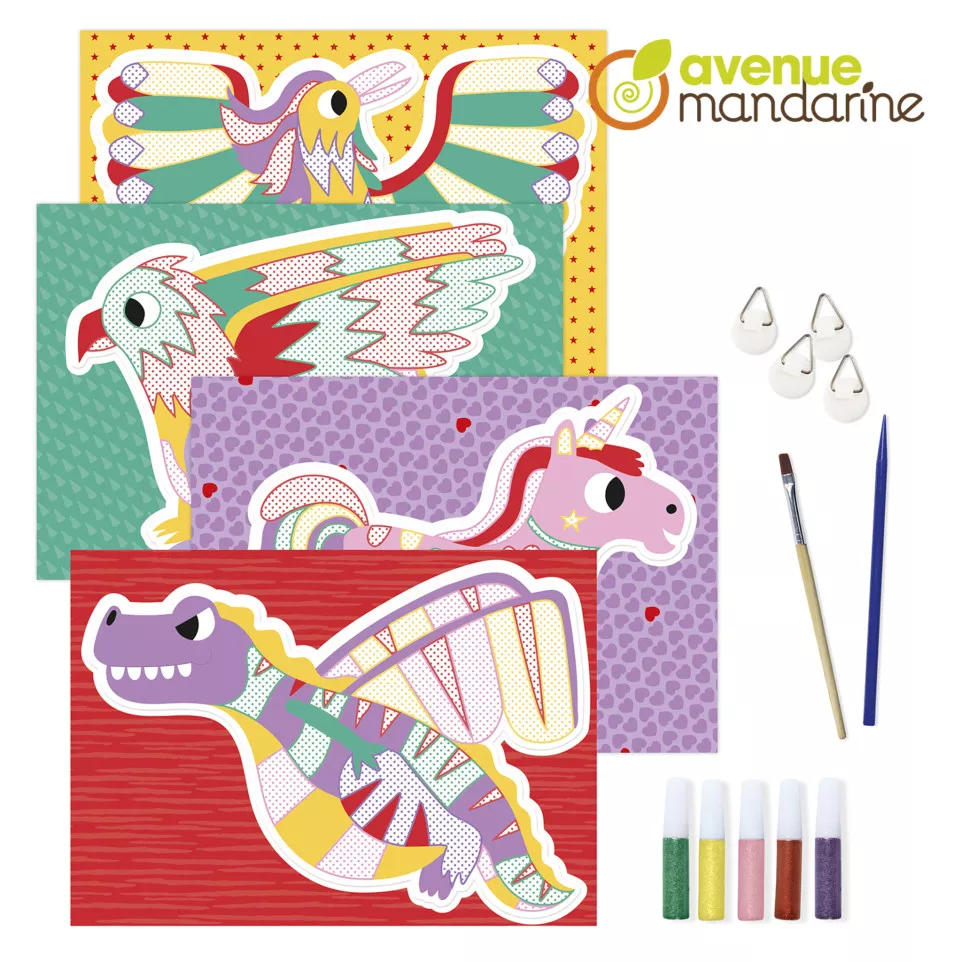 Creative box, Colored sand paintings/...