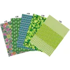 Maxi Pack - 100 Sheets of Green Decopatch Paper/ Pc.