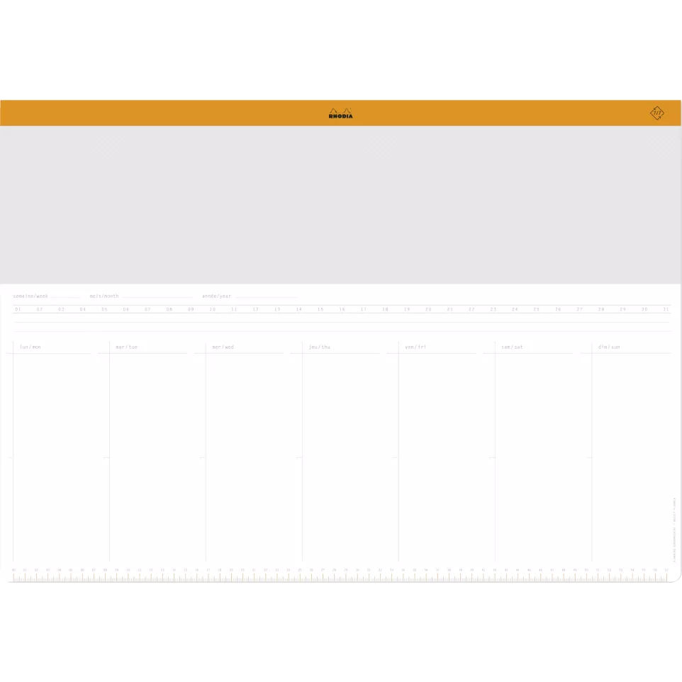 Rhodia sous-main semainier entoilé A2...