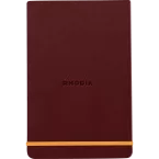 Rhodiarama Webnotepad rembordé rigide A5 192 pages ligné microperforé papier ivoire 90g fermeture élastique/ Pce