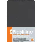 750g plastiline soepel zwart-/ St.