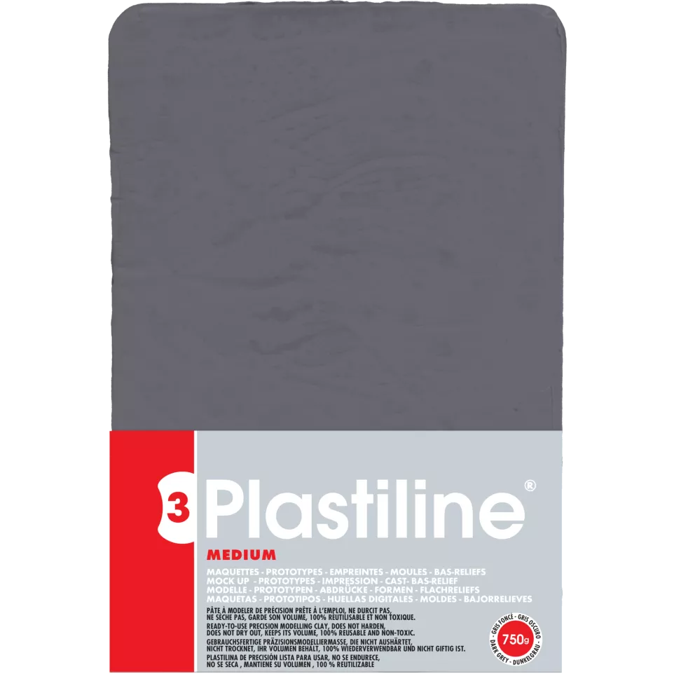 750g plastiline medium donkergrijs-h....