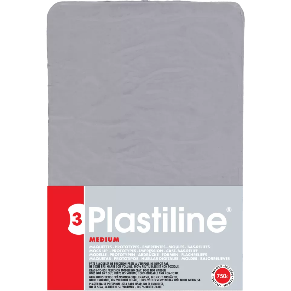 750g plastiline medium lichtgrijs-h....