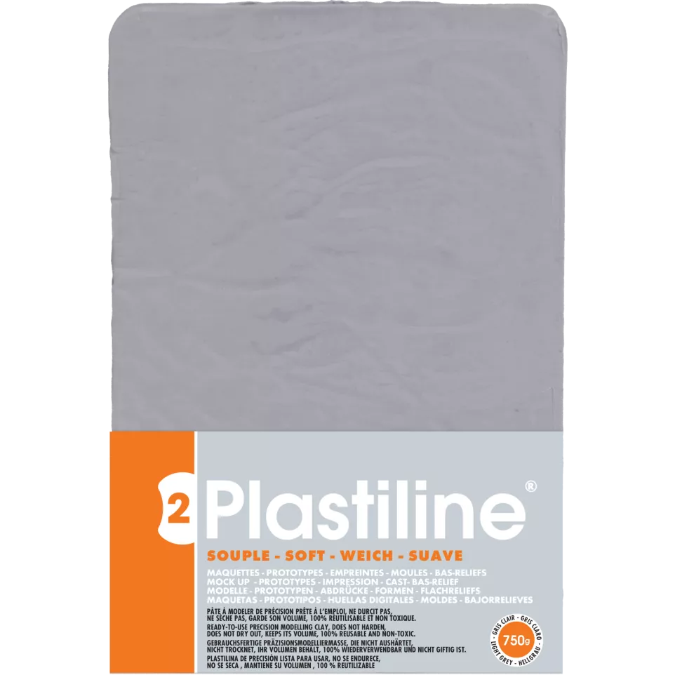 750g plastiline soepel lichtgrijs-h....