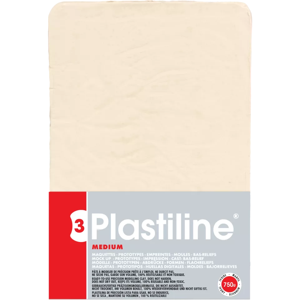 750g plastiline medium ivoor-/ St.