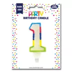 1ST BIRTHDAY CANDLE 6'S/ Pc.