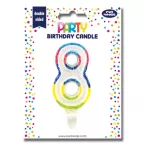 8TH BIRTHDAY CANDLE 6'S/ Pc.