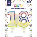 18TH BIRTHDAY CANDLE 6'S/ Pc.