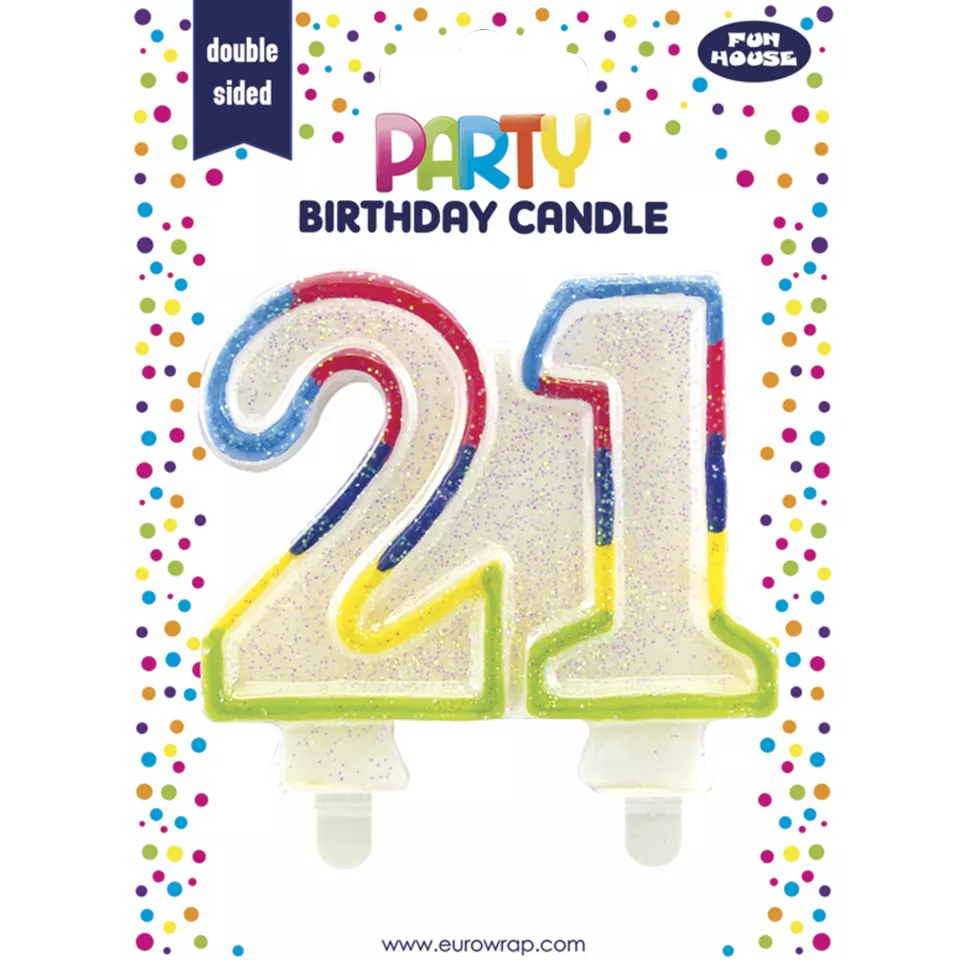 Bougie nombre, 21/ Pce