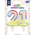 Bougie nombre, 21/ Pce