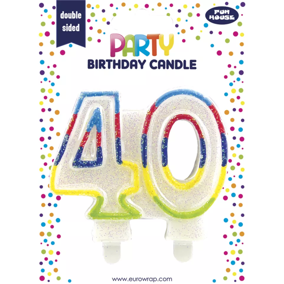 Kaars Cijfer 40-/ St.