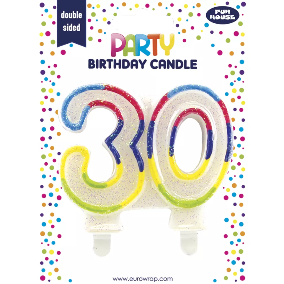 Bougie nombre, 30/ Pce