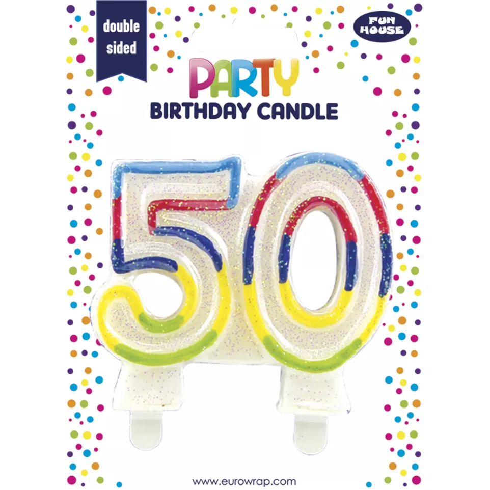 Kaars Cijfer 50-/ St.