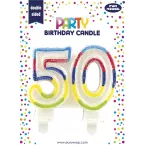 50TH BIRTHDAY CANDLE 6'S/ Pc.