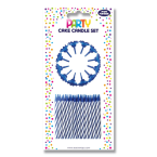 Set de 36 bougies bleues...