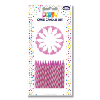 Set de 36 bougies roses...