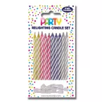 Set de 10 bougies et porte-bougies/ Pce