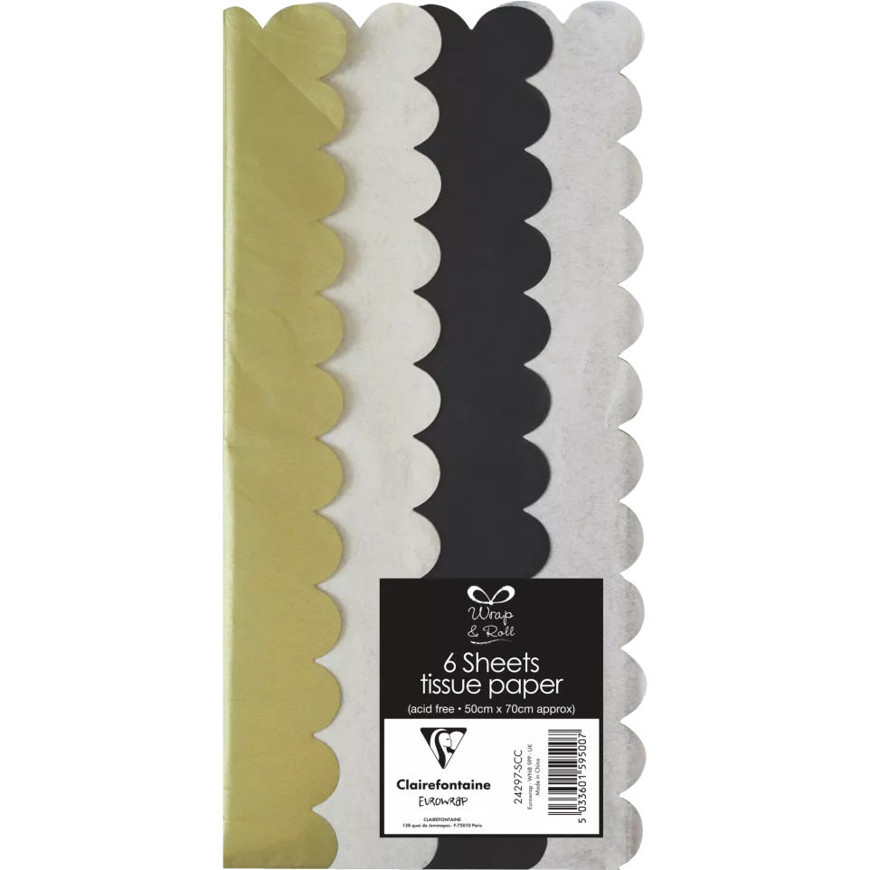 Soie, sachet 6 fles-50x70 cm metal....